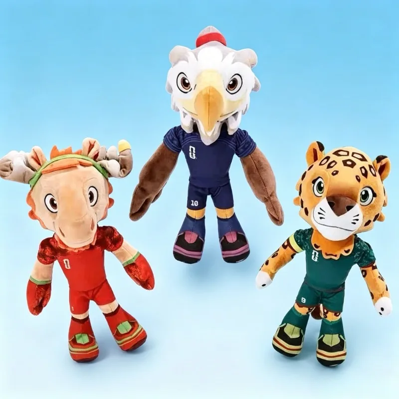 

Plush Doll Pendant Ornament Toy Kids Birthday Holiday Gift 2026 Mascots Bald Eagle Moose Jaguar