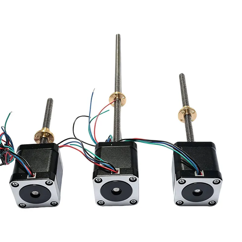 Nema17 Linear Screw Stepper Motor Can Be Customized T8 Screw 1.8°Stepper Motor T-shaped Screw With Nut 3D Printing
