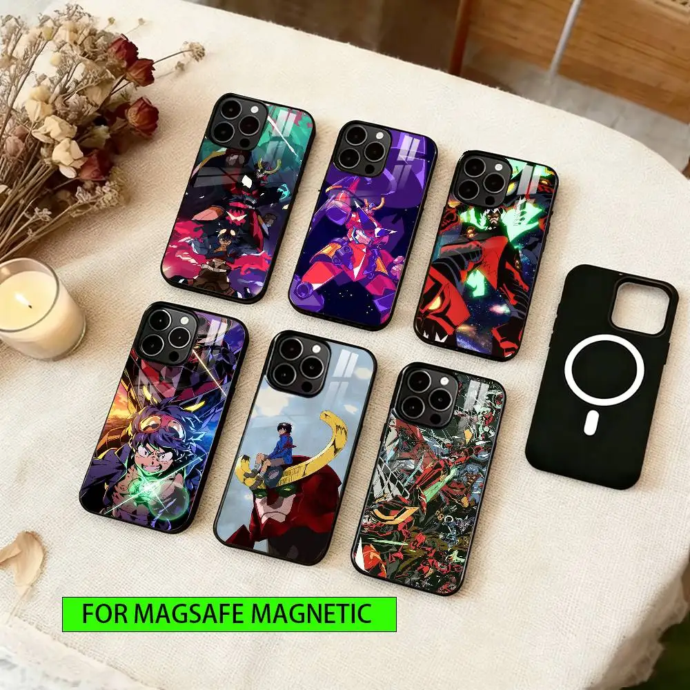 

Gurren Lagann Phone Case Magnetic with Magsafe Wireless Charging For iPhone17,16,15,14,13,12,11 Plus,Pro