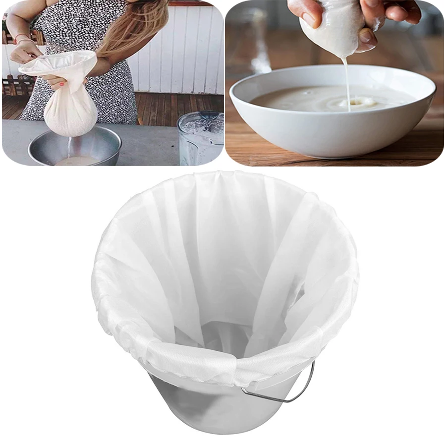 Beer Brewing Bag Home Brewing Filter Wine Making Malt Bag Fine Mesh Nylon Food Strainer Bag Filter Bag For Nut Milk Juice