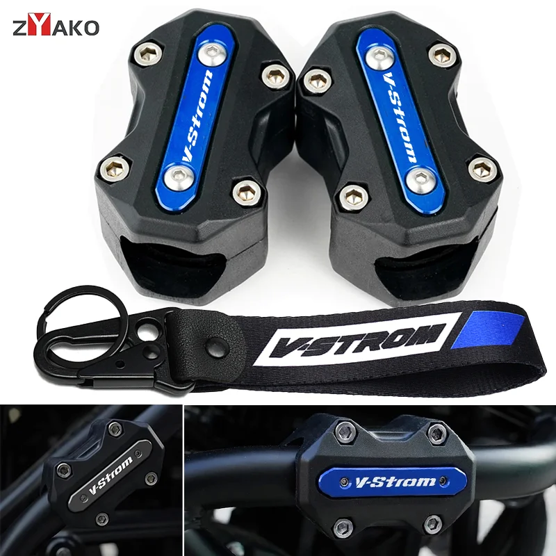 

For Suzuki Vstrom V-strom 650 1000 800DE 1050 xt DE DL650 DL1000 vstrom650 dl Motorcycle Crash Bars Engine Bumper guard BlocK