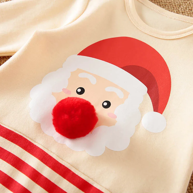 100% Cotton Baby Christmas Rompers Newborn Deer Santa Claus Xmas Jumpsuit My First New Year Costume For Baby Boys Girl Bodysuit