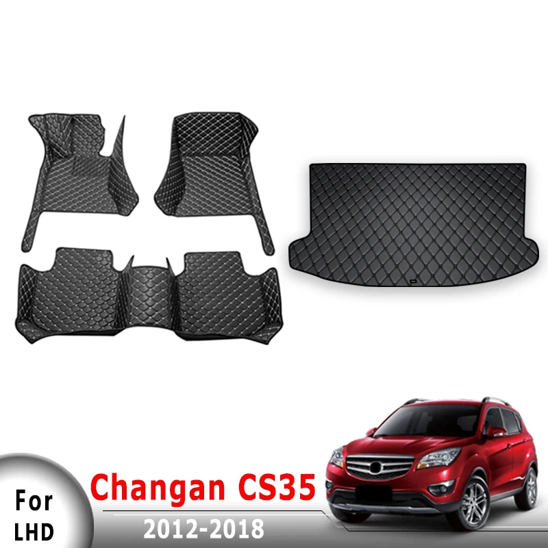 

Автомобильные коврики, ковры в багажник для Changan CS35 2018 2017 2016 2015 2014 2013 2012, автоаксессуары, водонепроницаемые чехлы с защитой от грязи