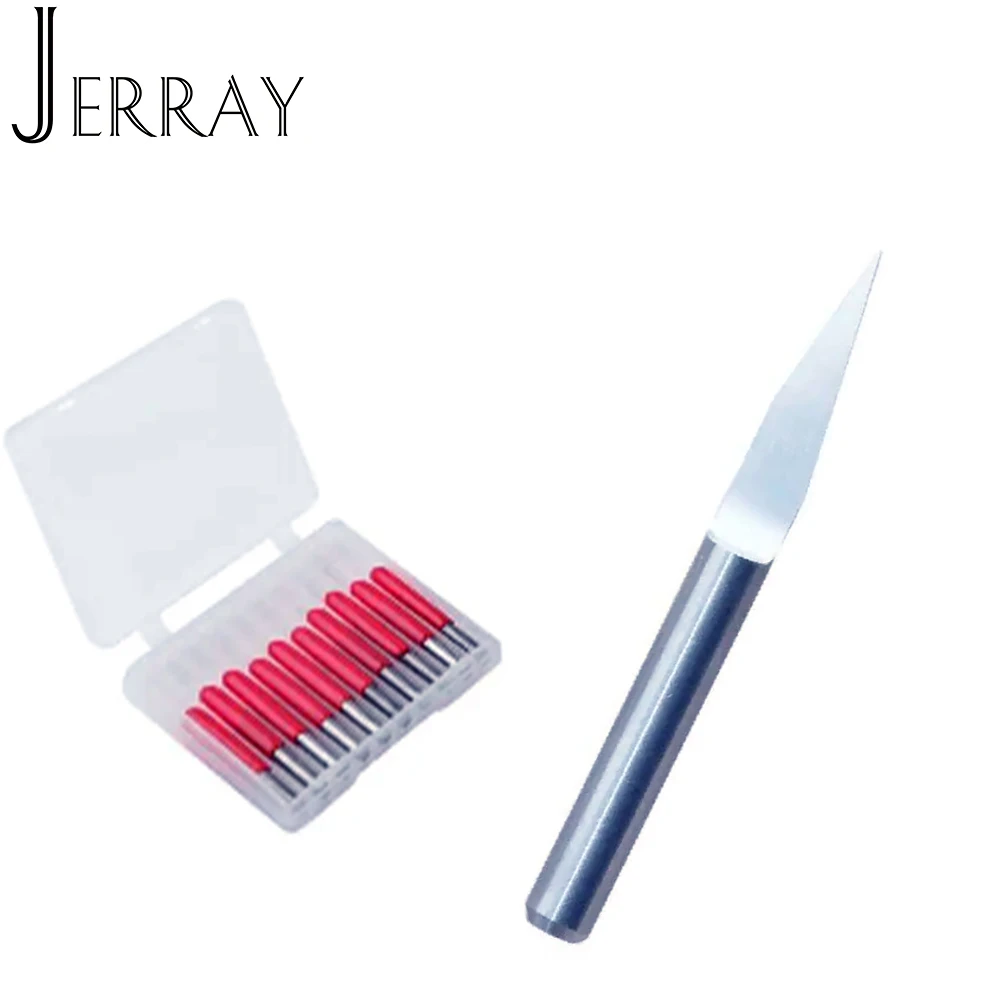 D3.175/4/6mm CNC Carving Bit V Shape solid carbid End Mill CNC Router Bit Milling Cutter for Wood Engraving Bits