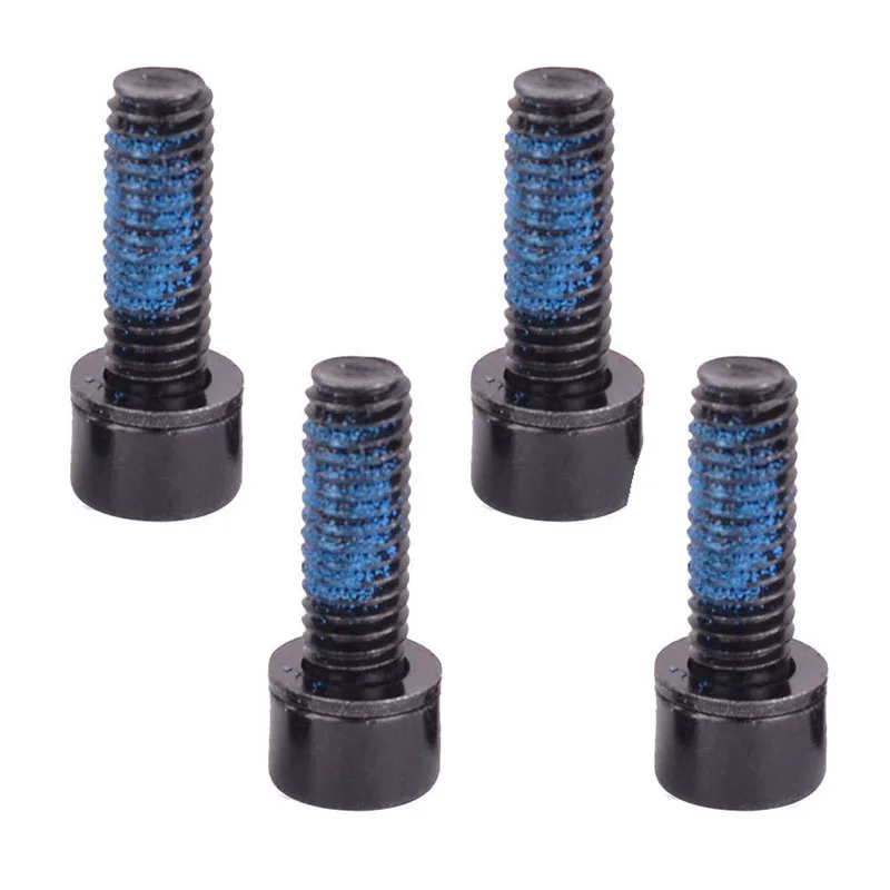 4 pçs parafusos preto m6x18mm adaptador de montagem de freio a disco de bicicleta pinça de freio parafusos de fixação substituição para-shimano pinças de freio montagens