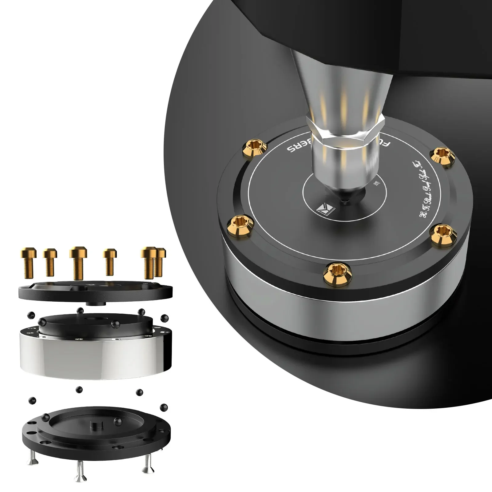 2025 New XSSH HIFI Speaker CD Amplifier Isolation Feet, Heavy Shock Damping Pad Spike Stand, Home Theater