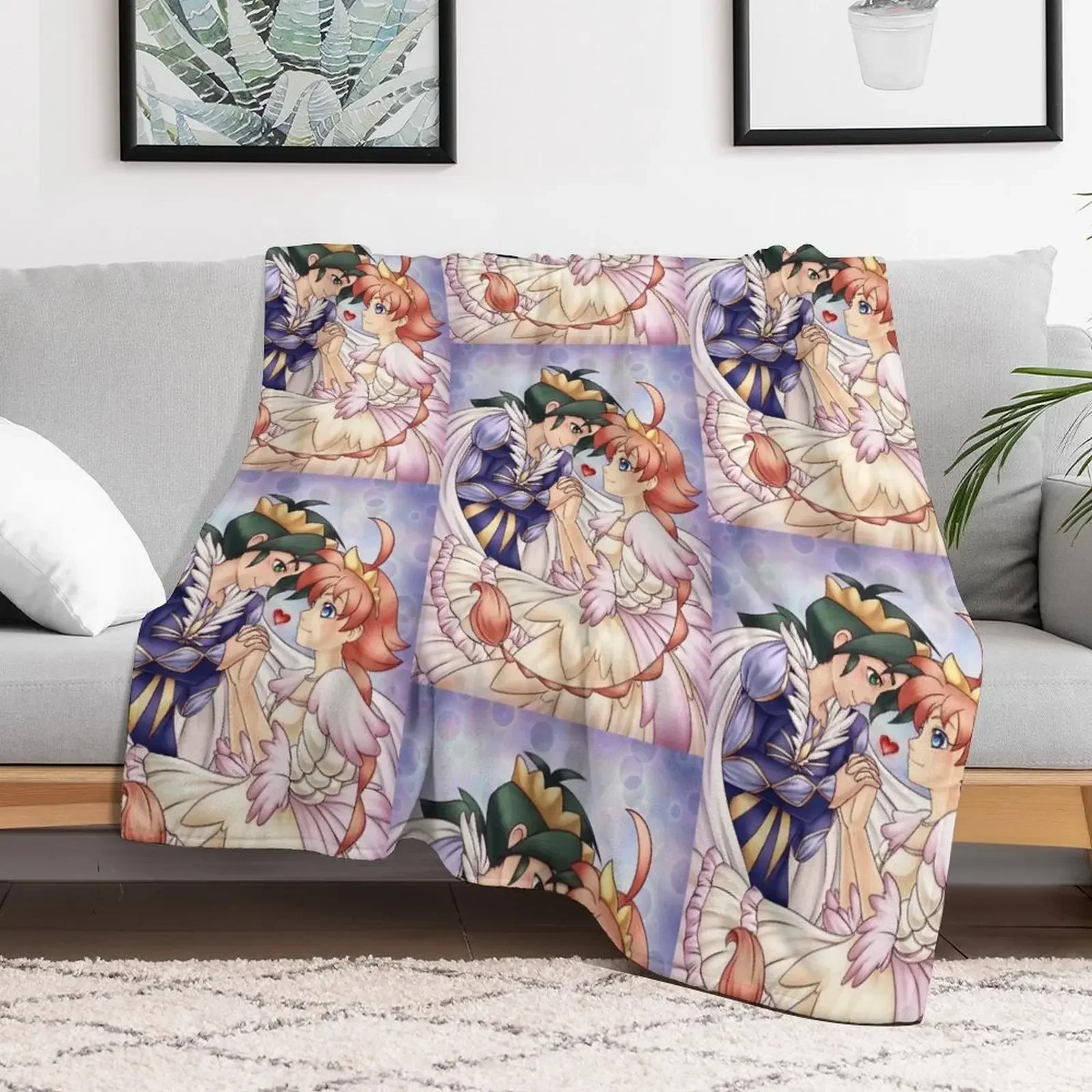 

Royal Throw Blanket manga Winter beds funny gift Blankets