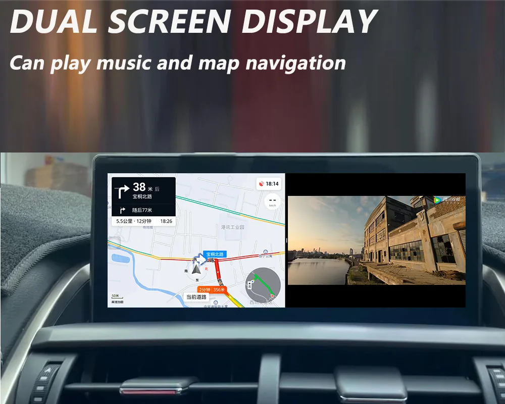 For Lexus NX200 300 2014-2017 Android 14 Qualcomm Chip Car Stereo GPS Navigation with CarPlay  Auto BT Multimedia Player
