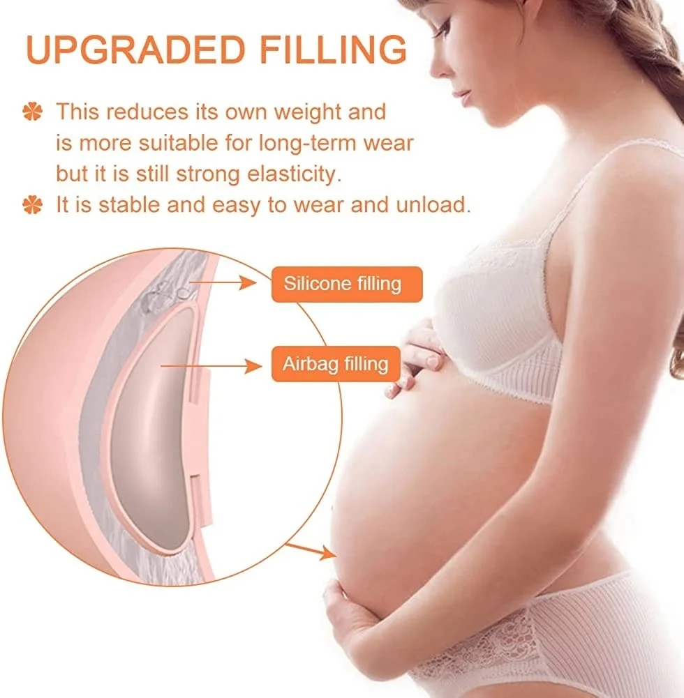 No Mudline Pregnant Belly False Pregnant Gut Silicone Belly Cosplay Crossdresser Actors 2-3kg Fake Pregnancy Pansa Femme Props