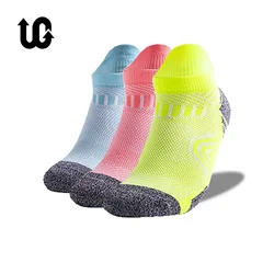 3 Cặp/lô Coolmax Đôi Tất Cotton Người Nữ Thể Thao Running Sock Đi Xe Đạp Đi Xe Đạp Xe Đạp Bóng Đá Thoáng Khí Bóng Rổ Sox