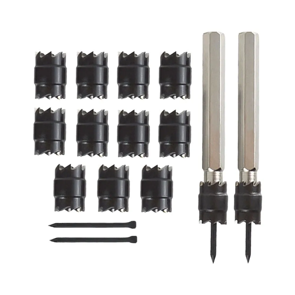 12/15/18pcs Spot Weld Drill Bit Dual-Sided Cutters 3/8 5/16 3/8inch Spot Weld Remover Drill Bit For Power Drill Spot Welding