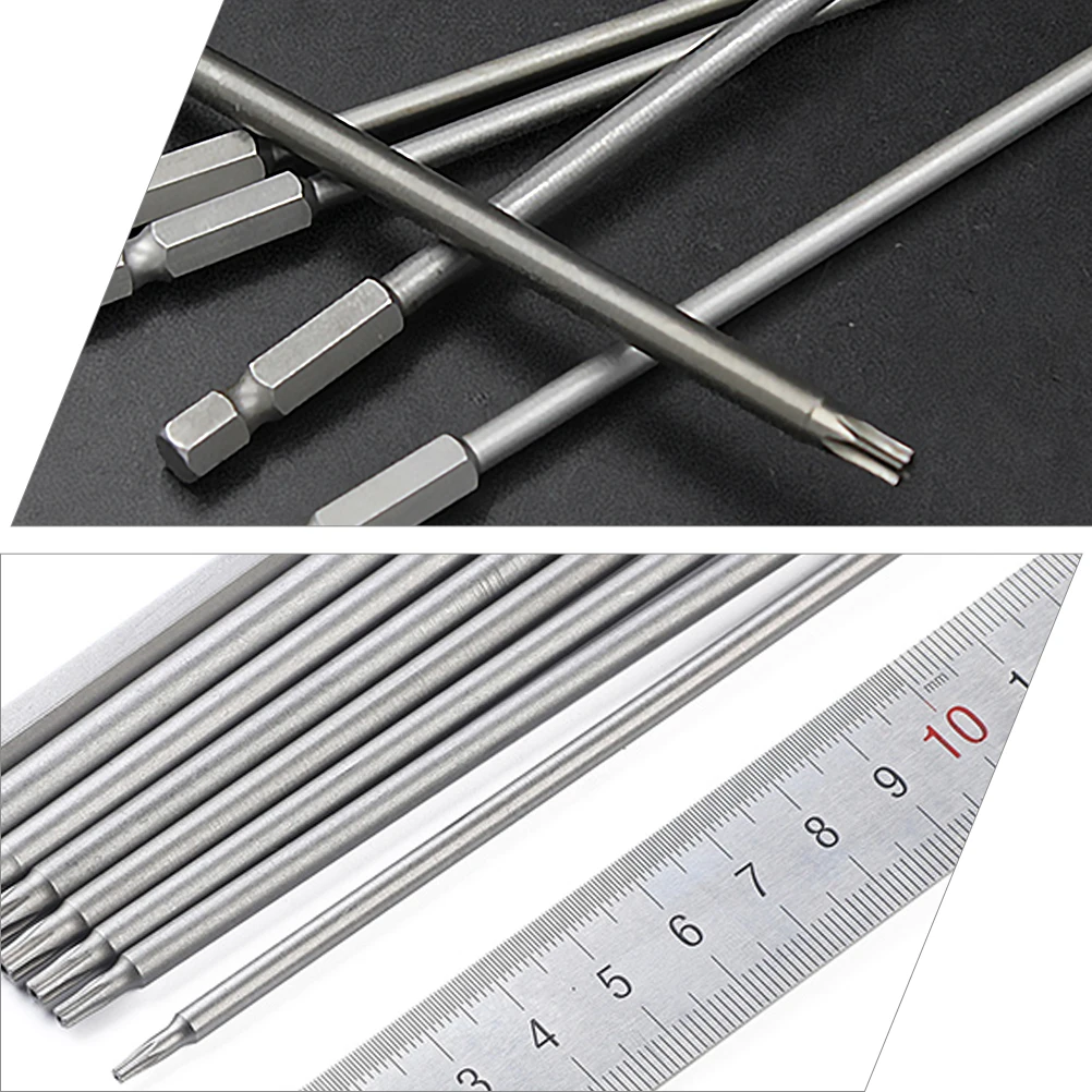 

8PCS 150mm Security Bit Set Drill Shank Head Drill Bit Set Tamper Proof Screwdriver Furniture Hinges Hardware