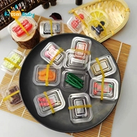 New 1/6 1/12 Scale Cute Mini Snack Fruit Set Box Miniature Dollhouse Food for Doll House Kitchen Toy Supermarket Store DIY Scene