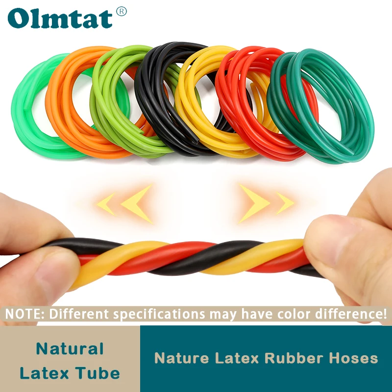 

1/3/5m Nature Latex Rubber Hoses Multi-colors Surgical Medical Speargun Band Rubber Hose Tension Belt Slingshot Catapult Tube