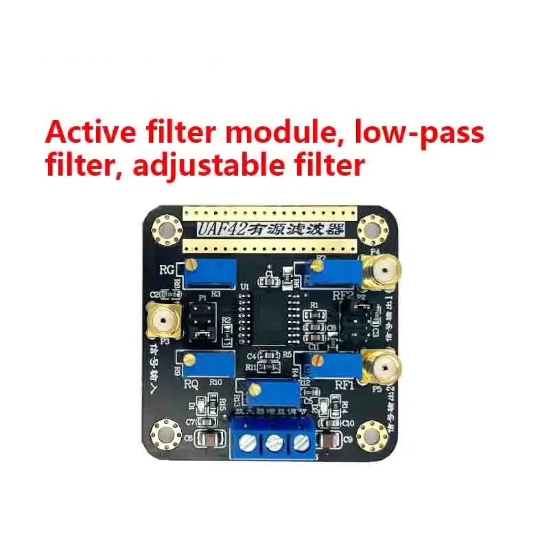 UAF42 Active Filter Module, Configurable High-Pass, Low-Pass & Band-Pass Filter, Tunable Low-Pass Signal Filter