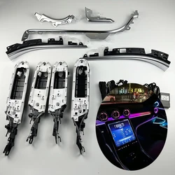 Car LED Ambient Light Air Vent for Benz C Class W206 GLC W254 X254 Decorative Atmosphere Lamp Strips 64-Color Led Handle