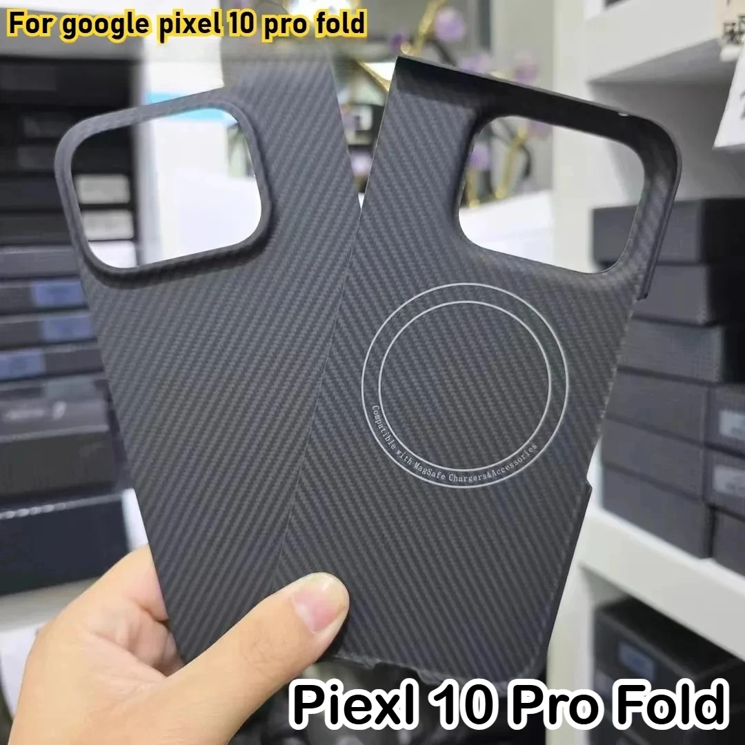 

600D Aramid Kevlar Carbon Fiber Business Case for 2025 Google Pixel 10 Pro Fold Ultra Thin for Magsafe Magnetic Protector Cover