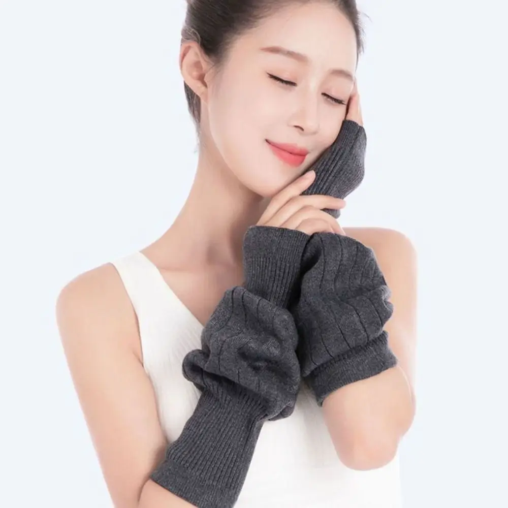 Durable Plus Velvet Winter Knee Pads Thickened Windproof Coldproof Warm Knee Sleeve Elastic Universal Leg Sleeves Unisex