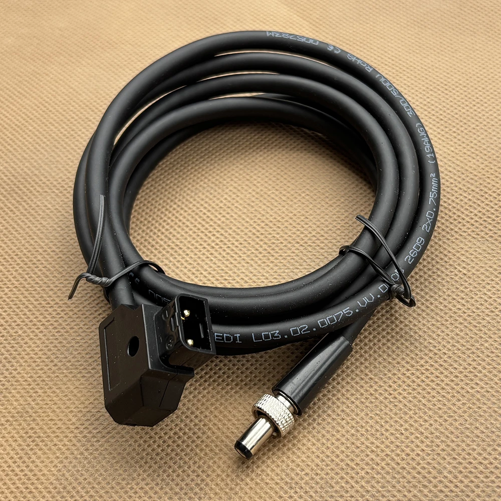 Custom Power Cable Assembly DC5525 Screw Lock Straight Right Angle Plug XLR Socket DTAP Wire Harness Industrial Factory OEM