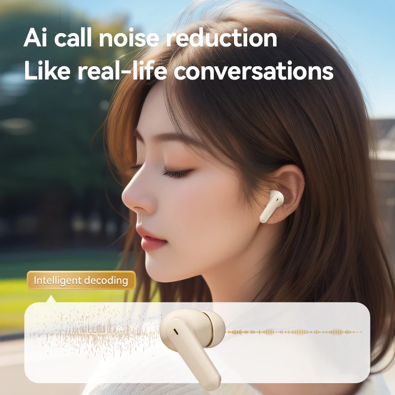 TECSIRE M69 หูฟังบลูทูธไร้สายในหู เสียงสเตอริโอบาสสแตนเลส ควบคุมด้วยการสัมผัสพร้อมไมโครโฟน