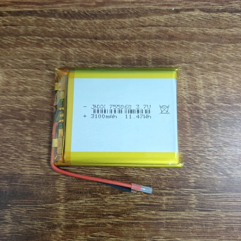 New 3.7V 3000mAh Li-ion Battery 755060 Polymer Batteries Suitable for Mobile Power Toys Tablet Laptop Beauty Medical Equipment