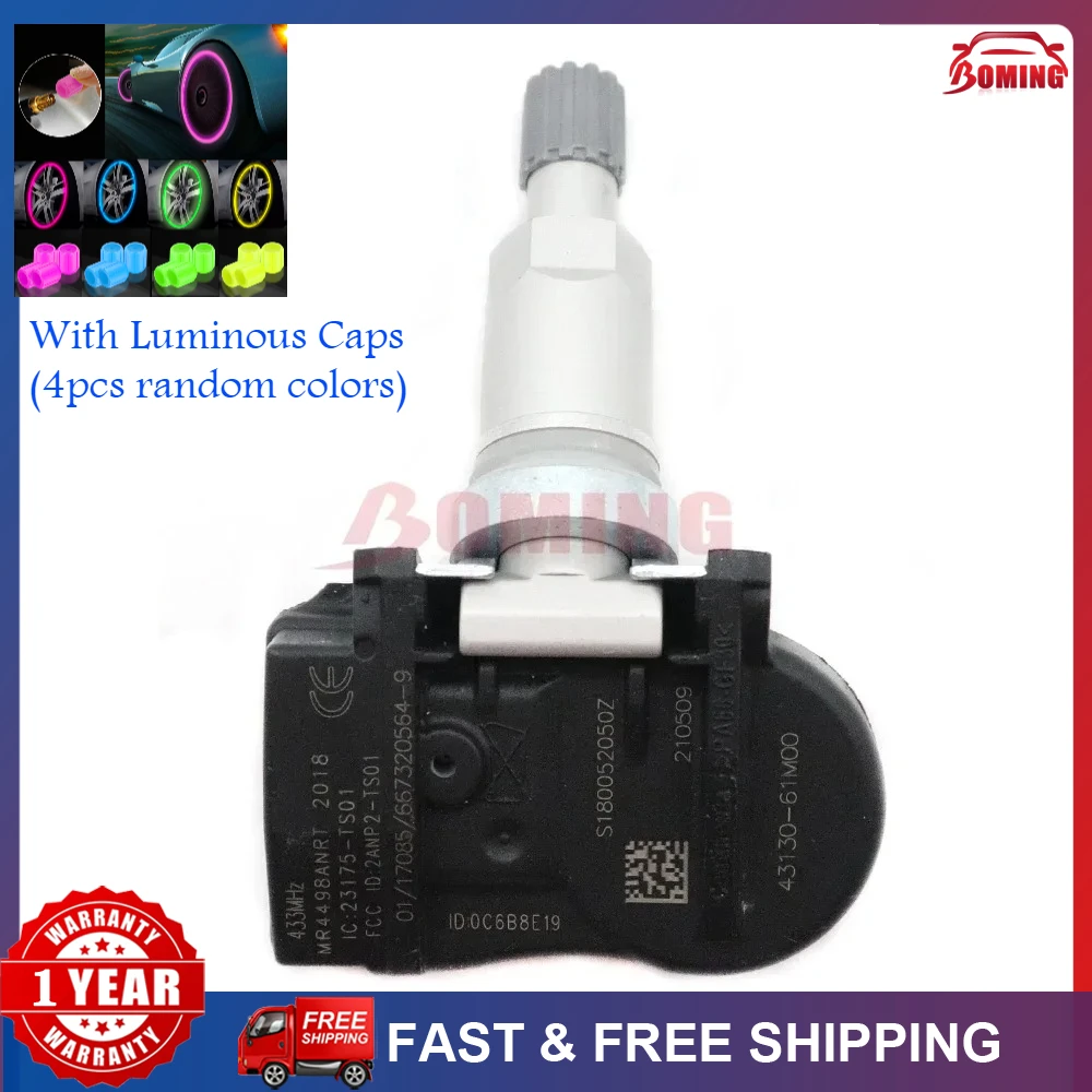 

NEW TPMS Tire Pressure Sensor 43130-61M00 For Suzuki Swift Vitara SX4 S-Cross Ignis Baleno Jimmy 433MHz 4313961M00 43130 61M00