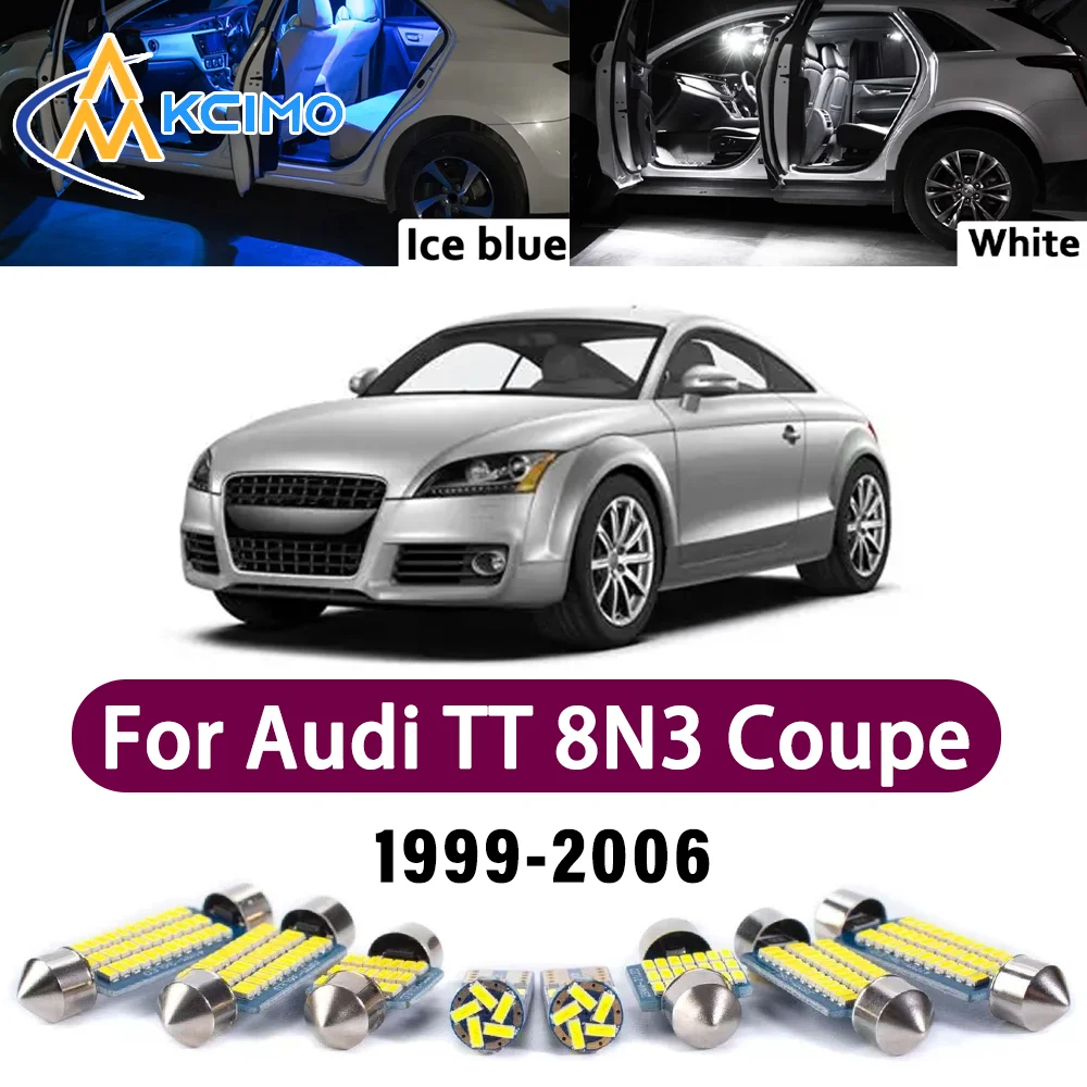 

Error Free LED Interior Light Kit for Audi TT 8N3 Coupe 1999-2006 Premium Bright Dome Trunk Mirror Reading Lamps Canbus