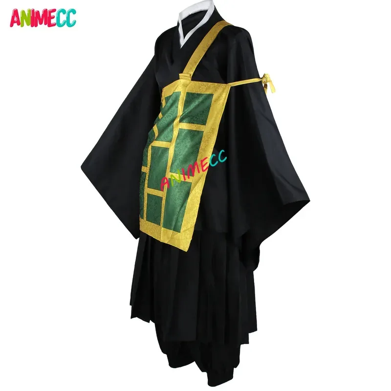

aaa12 3ANIMECC in Stock XS-3XL Geto Suguru Cosplay Costume Wig Earring Black Uniform Kasaya Anime Halloween Party Outfits for Me