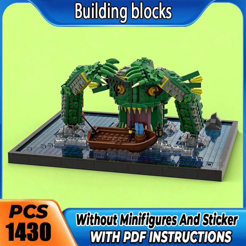 MOC Premium Building Blocks THE SWAMP MONSTER Model DIY Assemble Bricks High Precision Collectible Toy Holiday Christma Gift