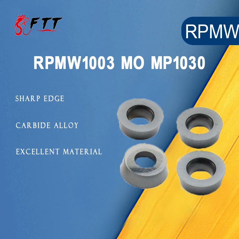 10PCS RPMW1003 MO MP1030 Milling Tool CNC Lathe Tungsten Carbide Tools cutter Lathe Mill Tools RPMW 1003