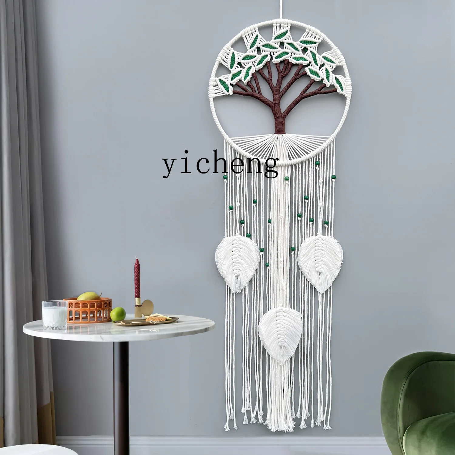 YFY  Hand-Woven Tapestry Wall Hanging Tree of Life Living Room Decoration Homestay Background Wall Decor