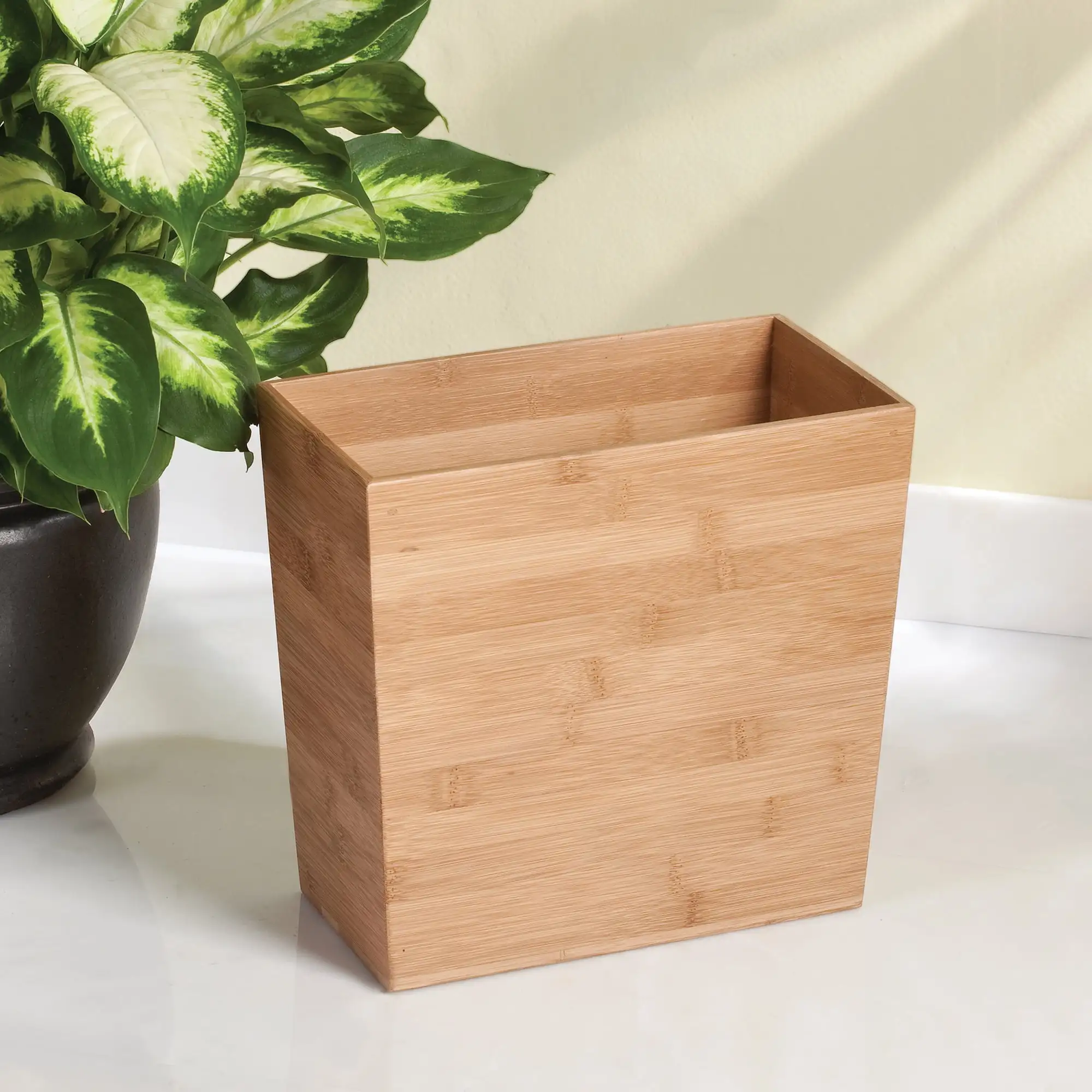 

Formbu Rectangular Bamboo Wastebasket