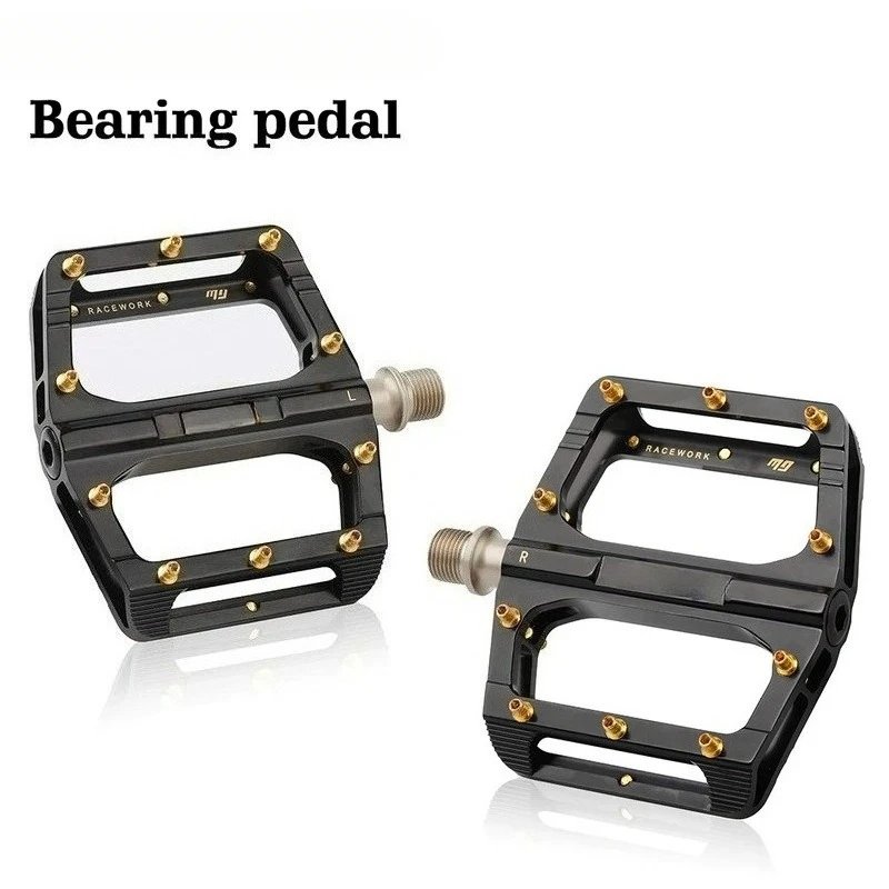 For Ultra-light sealed bearing bicycle pedals for mountain and road bikes, made of aluminum, non-slip, approximately