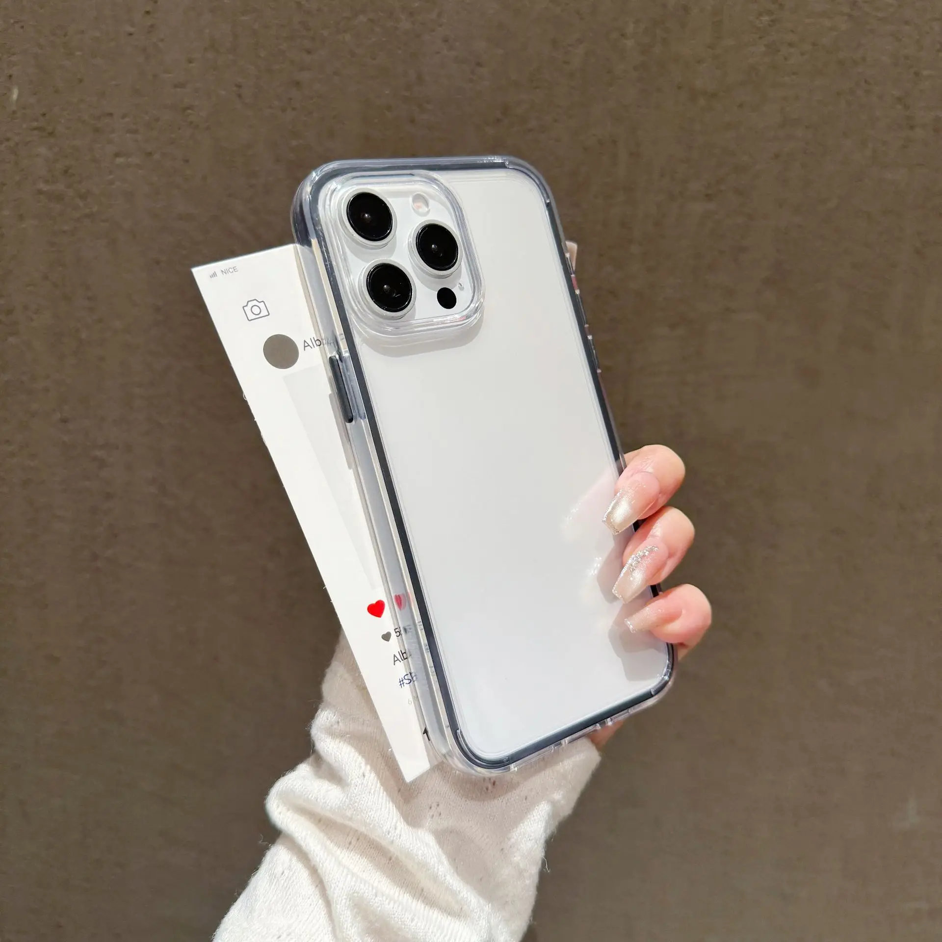 Hülle für iPhone 17 Pro Transparentes Acryl Anti-Drop Drei-in-Eins, für 15 Schutzhülle – Detail 11