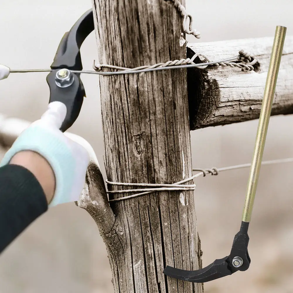 Fence Wire Stretcher Tensioning Tool Garden Metal Device For Barbed Wire Tightening Outdoor Farm Fencing Maintenance