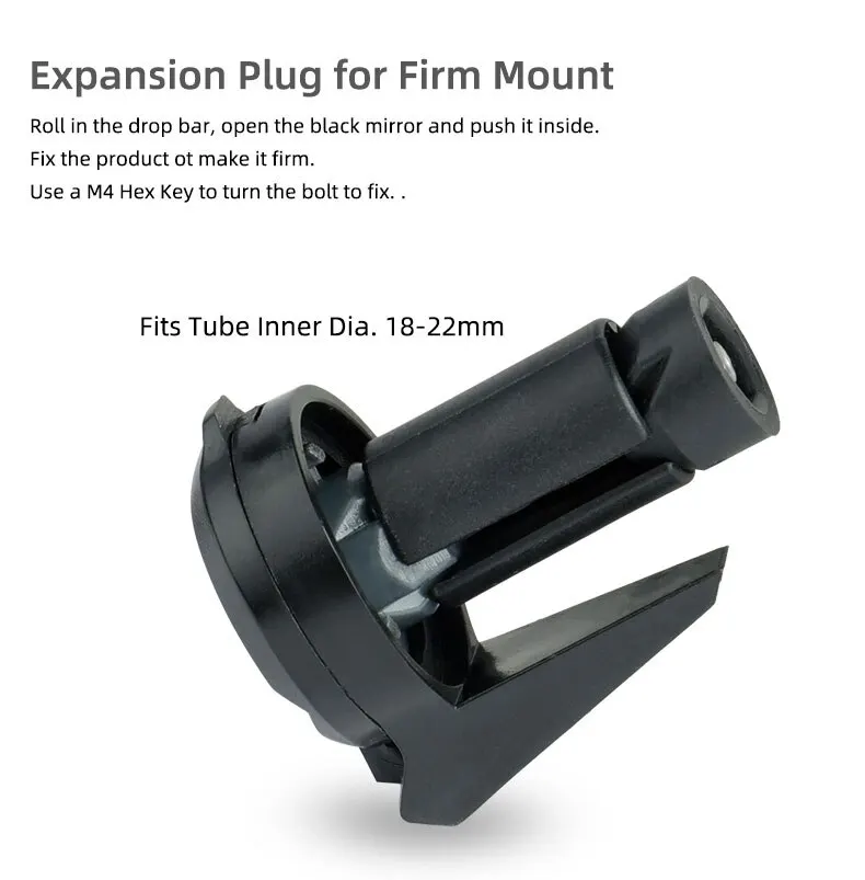 Bicycle 1PC Rear View Convex Mirror Handlebar Drop Bar Mount Acrylic Lens Back Sight Reflector Light Weight image 6