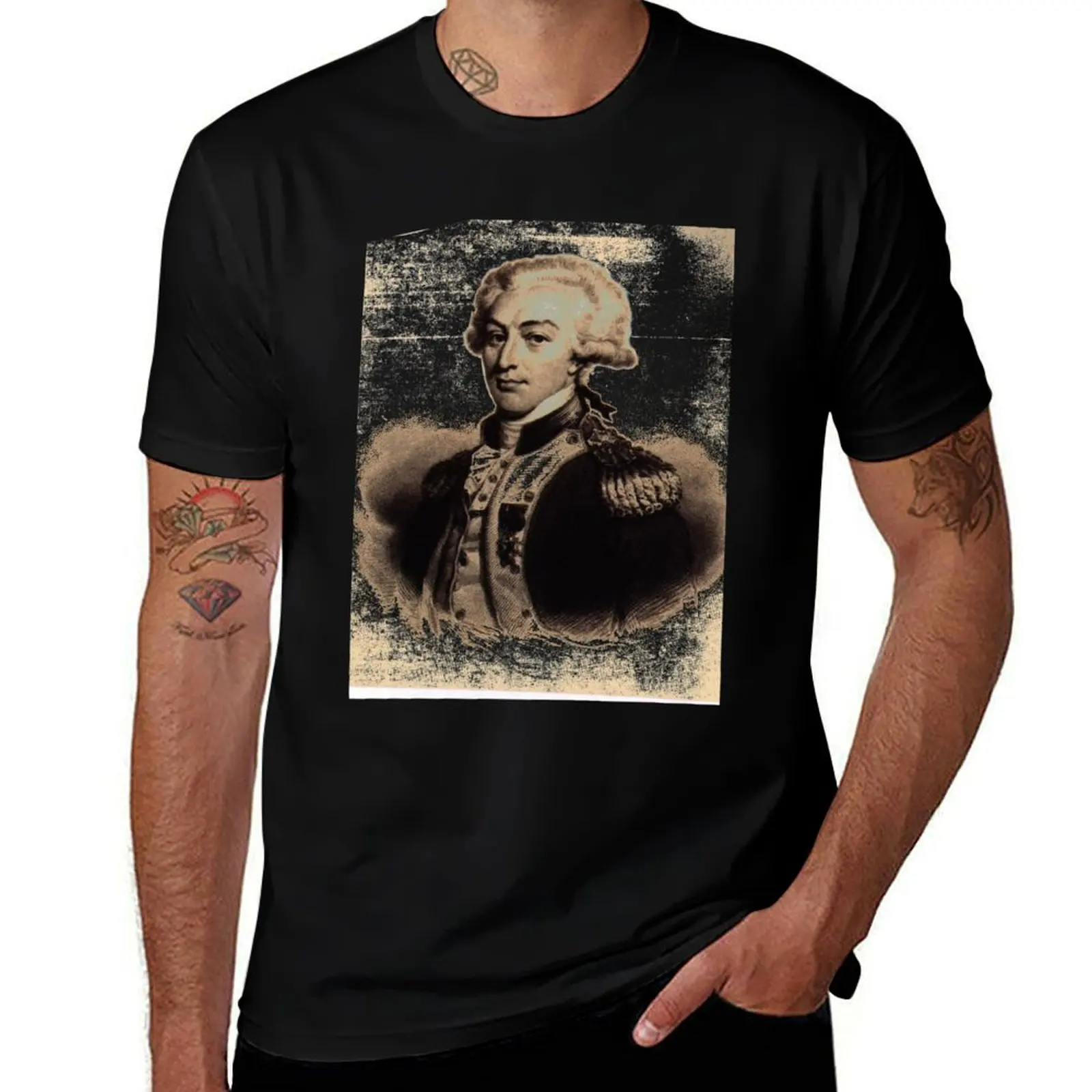 

shirt T-Shirt Marquis shirts quality t luxury high Lafayette t man brand de man graphic