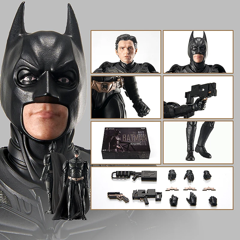 Batman: The Dark Knight Action Figure 1:12 Trilogy Assembly Model Series Bat Signal Battle Suit Action Figures Kids Verjaardagscadeau