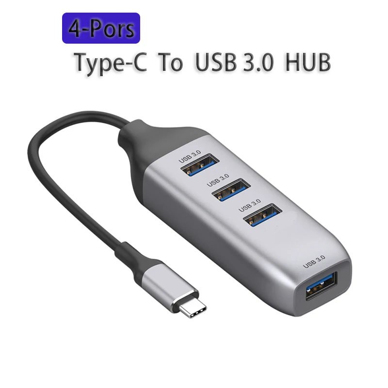 Multi-function Splitter Adapter Plug and Play usb hub Type-C To USB3.0 adapter High Speed Game Hub dock station Type-c converter