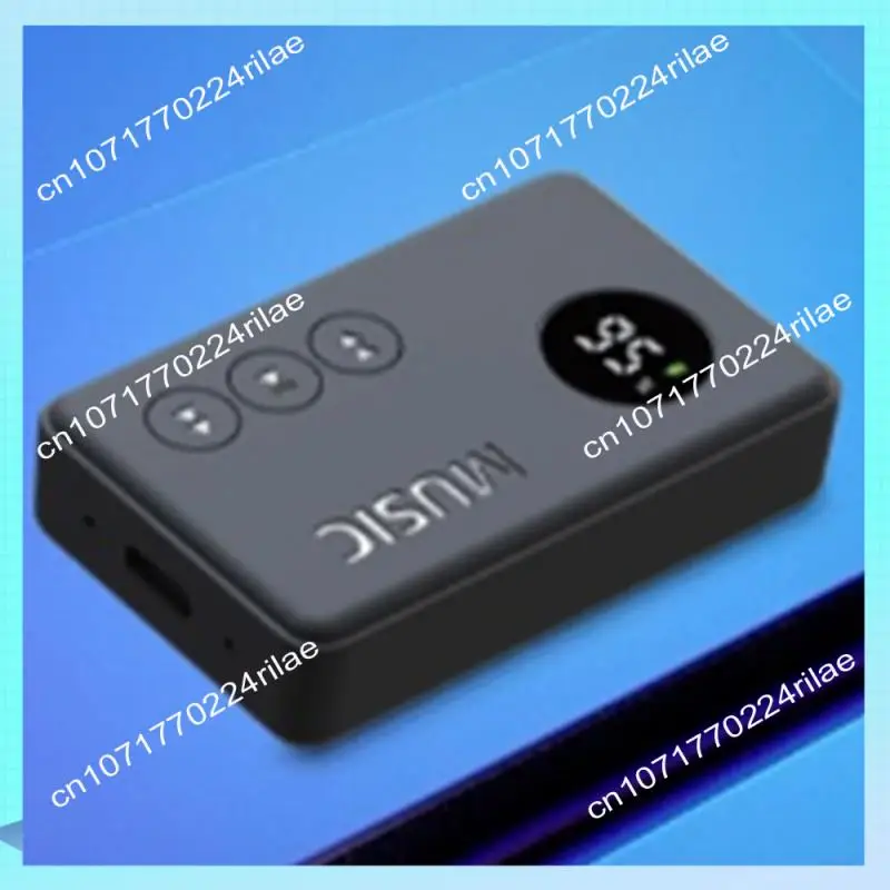 A17Z Car Audio Bluetooth 5.3 Adapter, 2-In-1 Transmitter Receiver With LED Display, Wireless Aux Connection