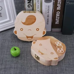 Wooden Baby Teeth Storage Box Teeth Wooden Box Umbilical Cord Tooth Collection Box Infant And Toddler Souvenir Box