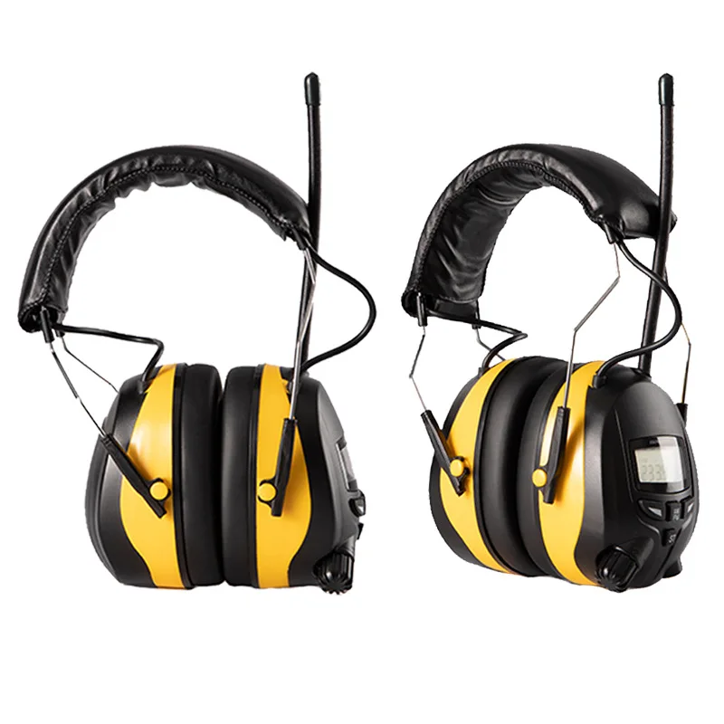 HQ181B6-C2 Anti-Lawaai Oorkappen Smart Shooting Industriële Tactische Hoofdtelefoon Intrekbare Headset Bluetooth Fm/Am Radio