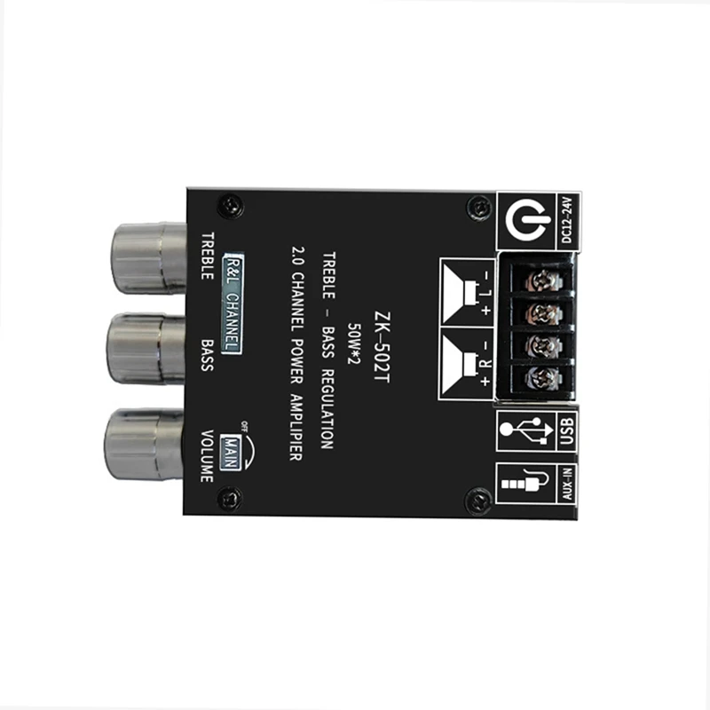 -502T 50Wx2 مكبر صوت استيريو مجلس سيارة بلوتوث ثنائي القناة ستيريو عالية ومنخفضة تعديل التردد مكبر للصوت المجلس #5