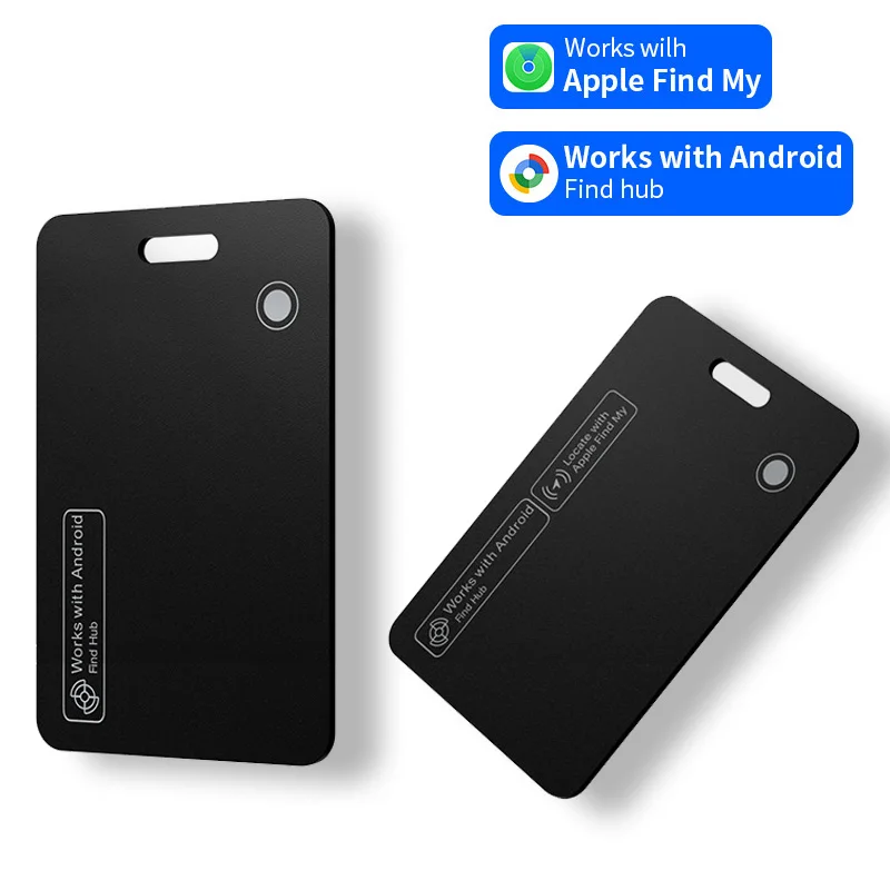

Ultra-Thin Wallet Tracker Compatible with IOS Find My and Android Google Find Hub PP Wireless Charging Bluetooth Item Finder