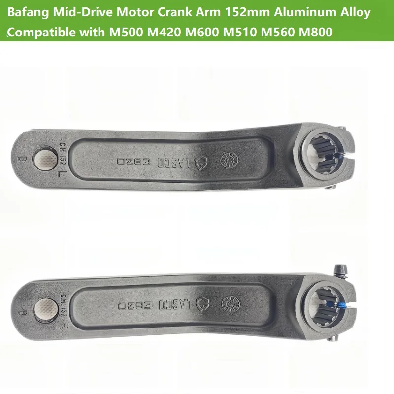 Bafang Mid-Drive Motor Crank Arm 152mm Aluminum Alloy Compatible with M500 M420 M600 M510 M560 M800