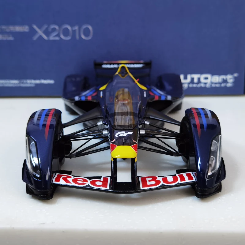 AUTOART 1:18 RED BULL X2010 GT5 game version of car model Static alloy car model collection gift to friends and relatives 18108