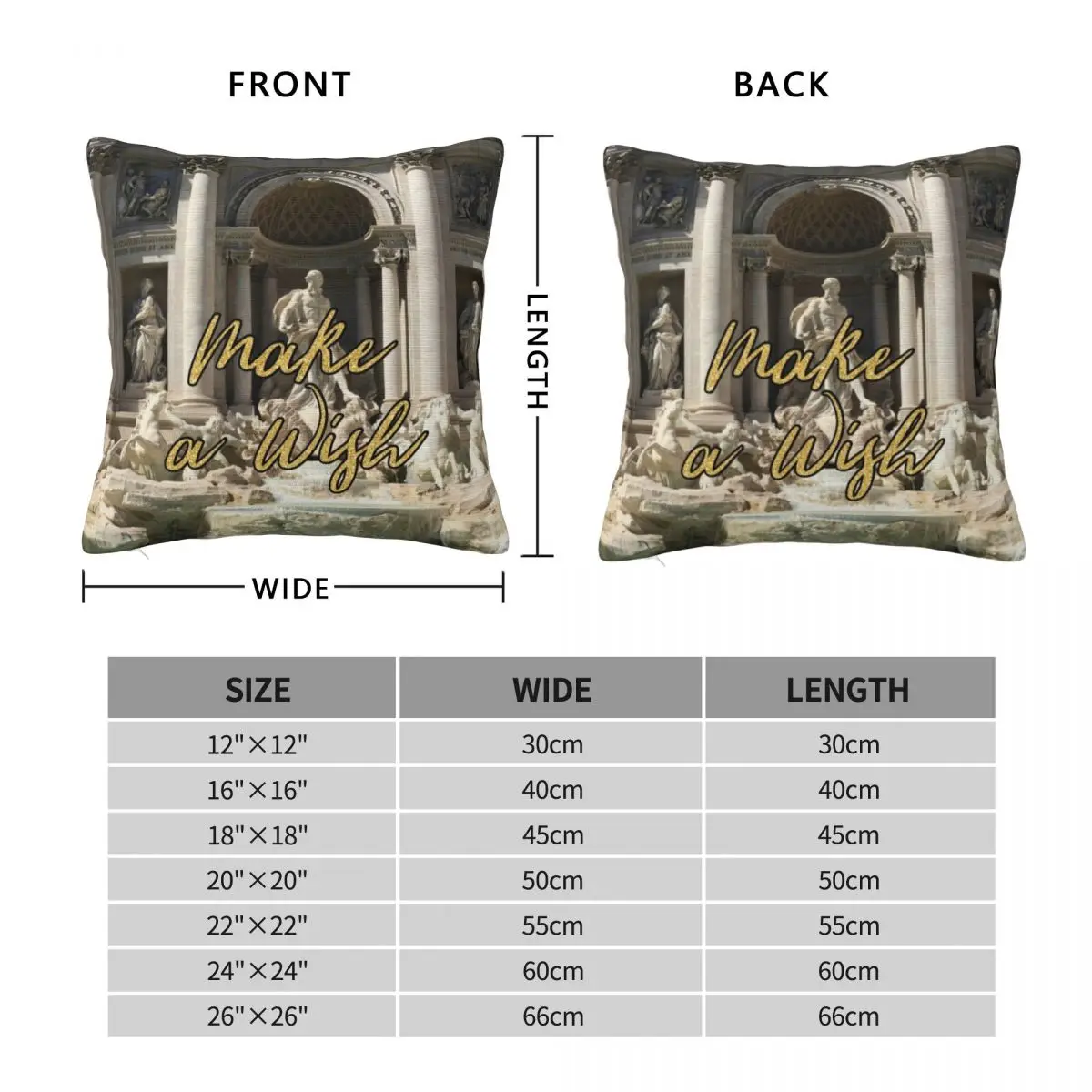 Make A Wish Fanfic Story Square Pillowcase Polyester Linen Velvet Pattern Zip Decor Throw Pillow Case Sofa Cushion Cover 18