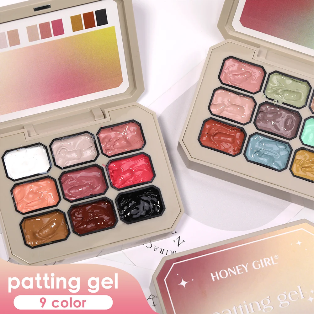 9-Color Solid Nail Polish, Pink, Macaron Painting Gel, High Saturation Popular Solid Nail Polish, Used For Nail Art