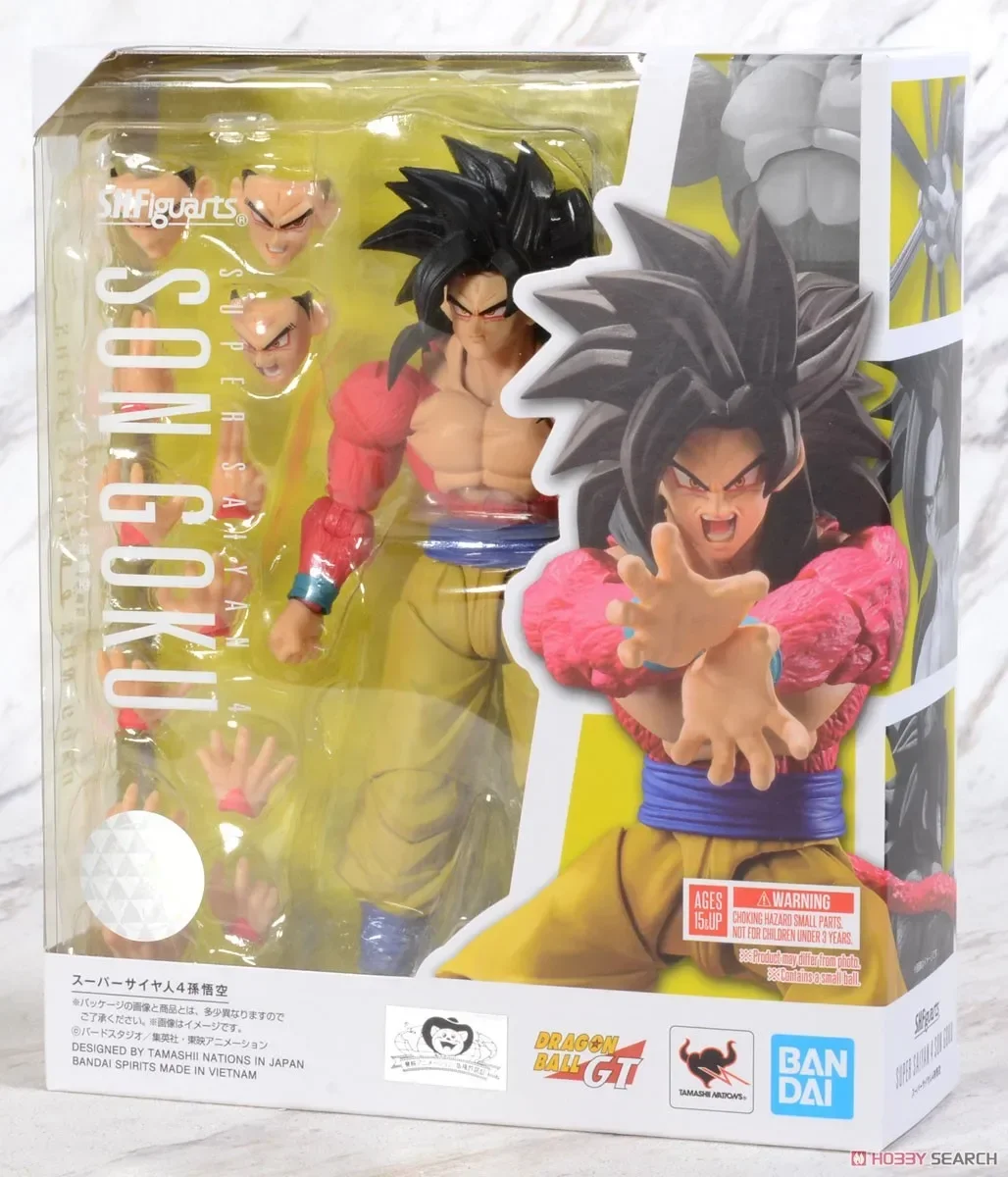 Original Dragon Ball Z SHF SH FIGUARTS Super Saiyan 4 DBZ SSJ4 Son Goku Action Figure Anime Figurals Brinquedos Toy Model view 2
