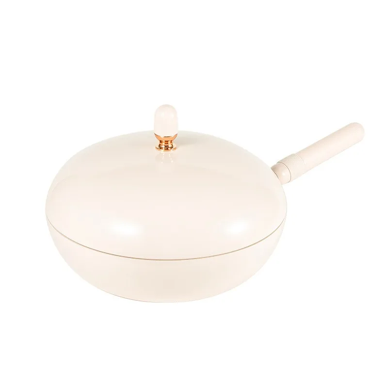 Ball kettle wok non-stick pan wok induction cooker natural gas universal